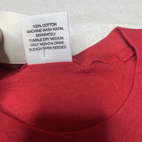 Red Shirt Single Stitch Men’s 2XL XXL pocket t shirt montogemry ward NWT Botany - Picture 8 of 16